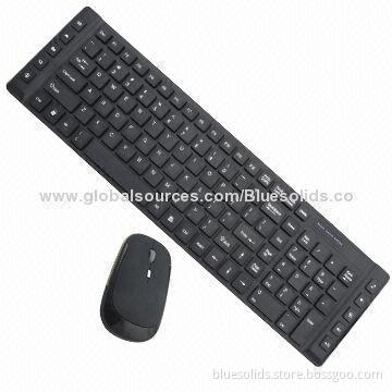 Wireless Keyboard and Mouse with Mini Receiver, Chocolate Keys, Special for Laptops